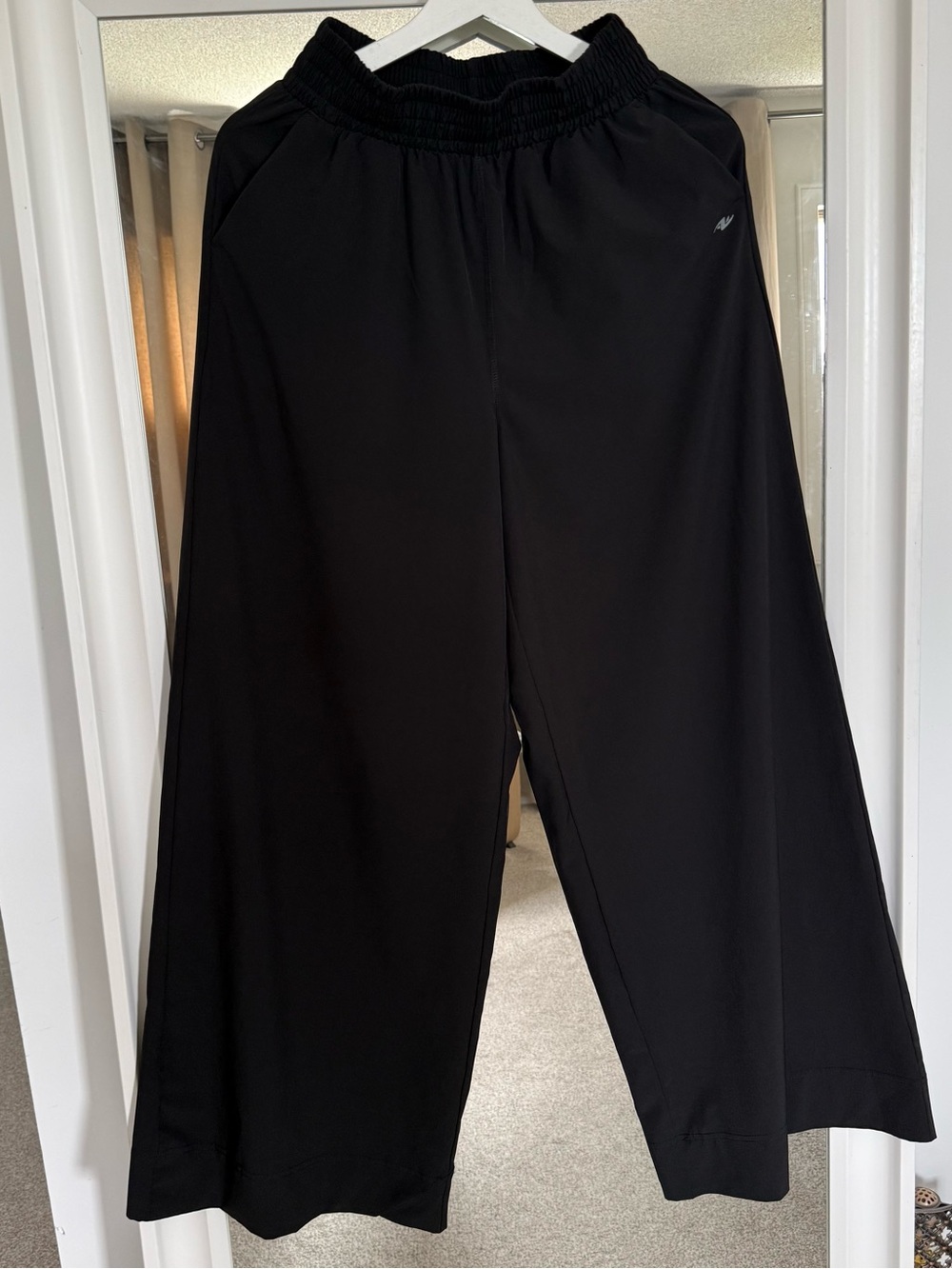 Athletic Works Black Elastic-Waist Active Pants